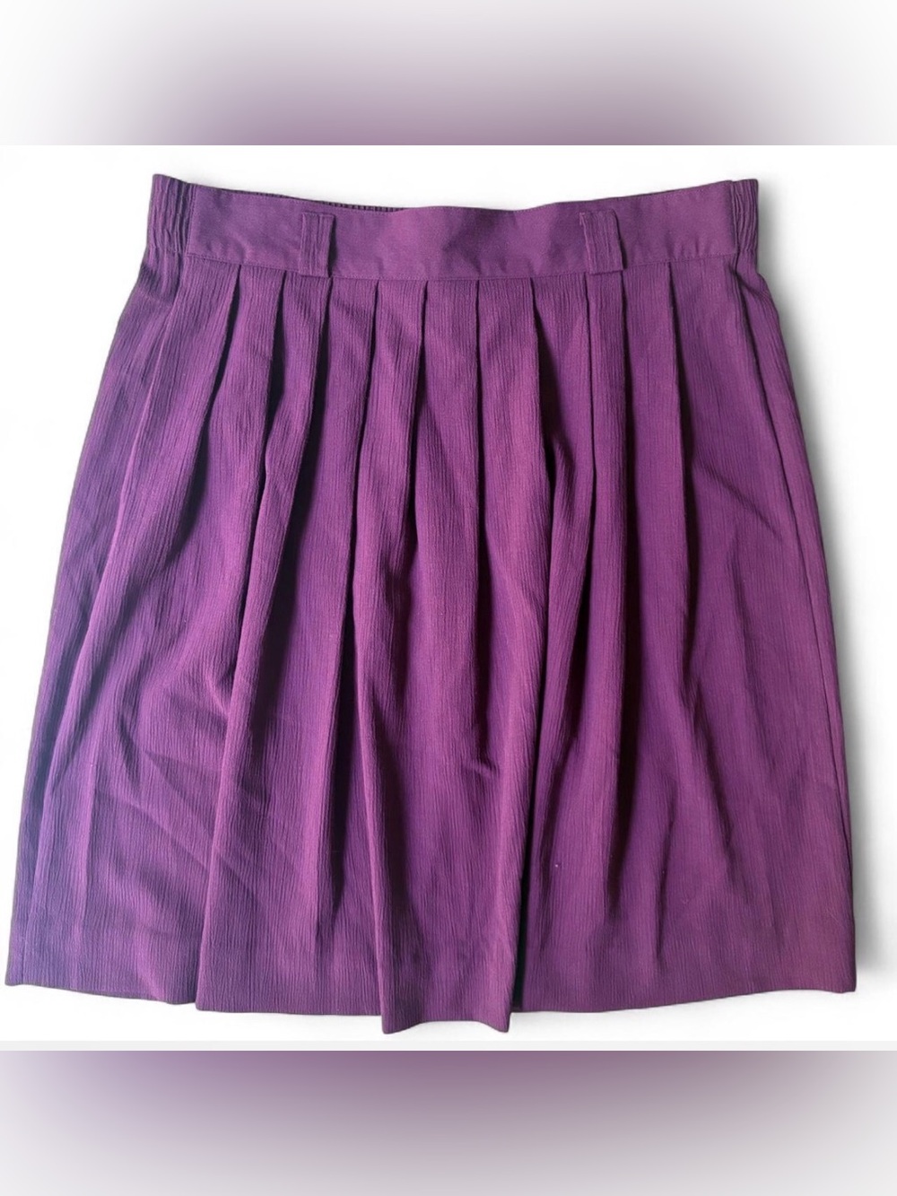 Retro Lloyd Burgundy Pleated Skirt Burgundy Sz 12